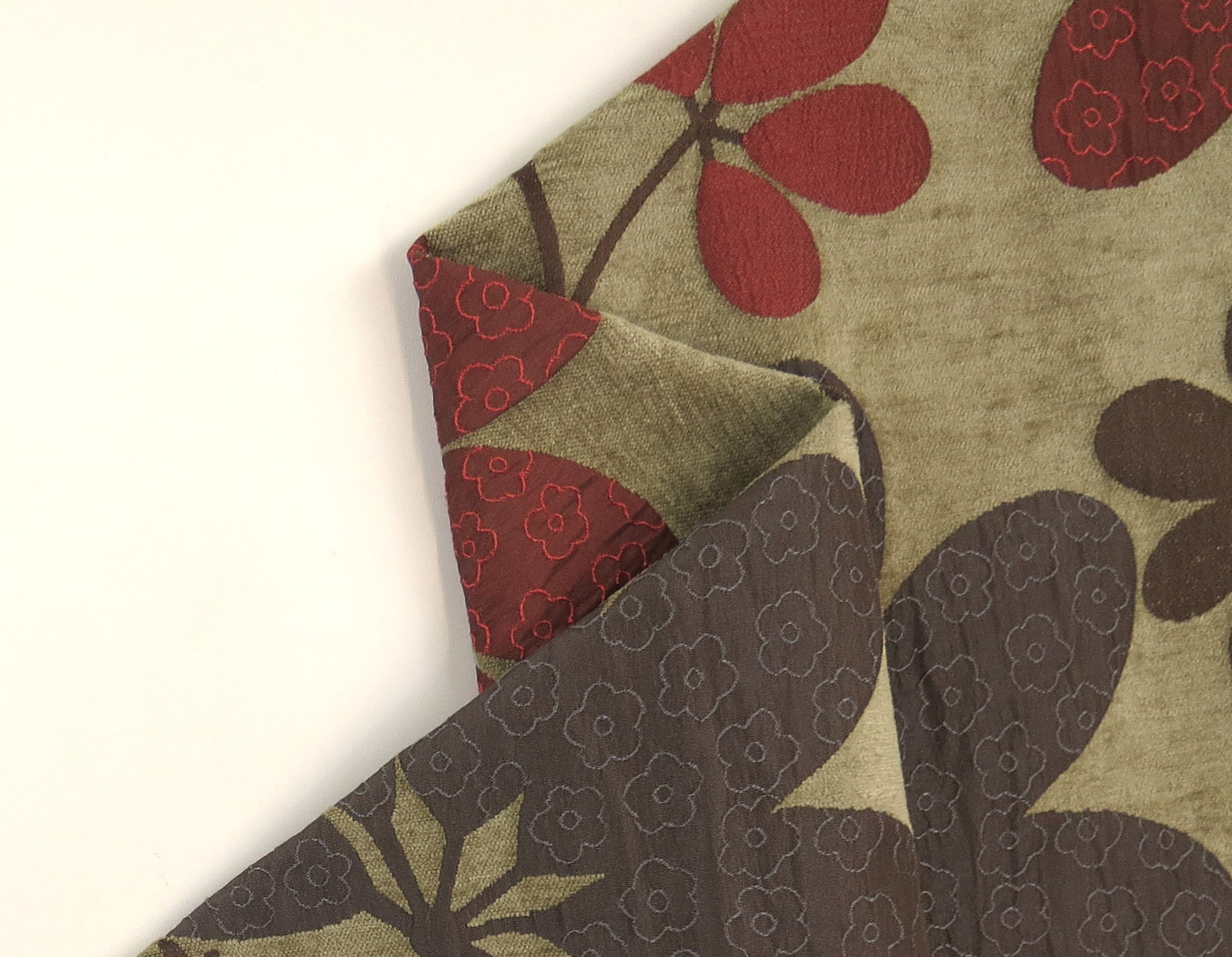 Aster Garden Floral Brocade Upholstery Fabric