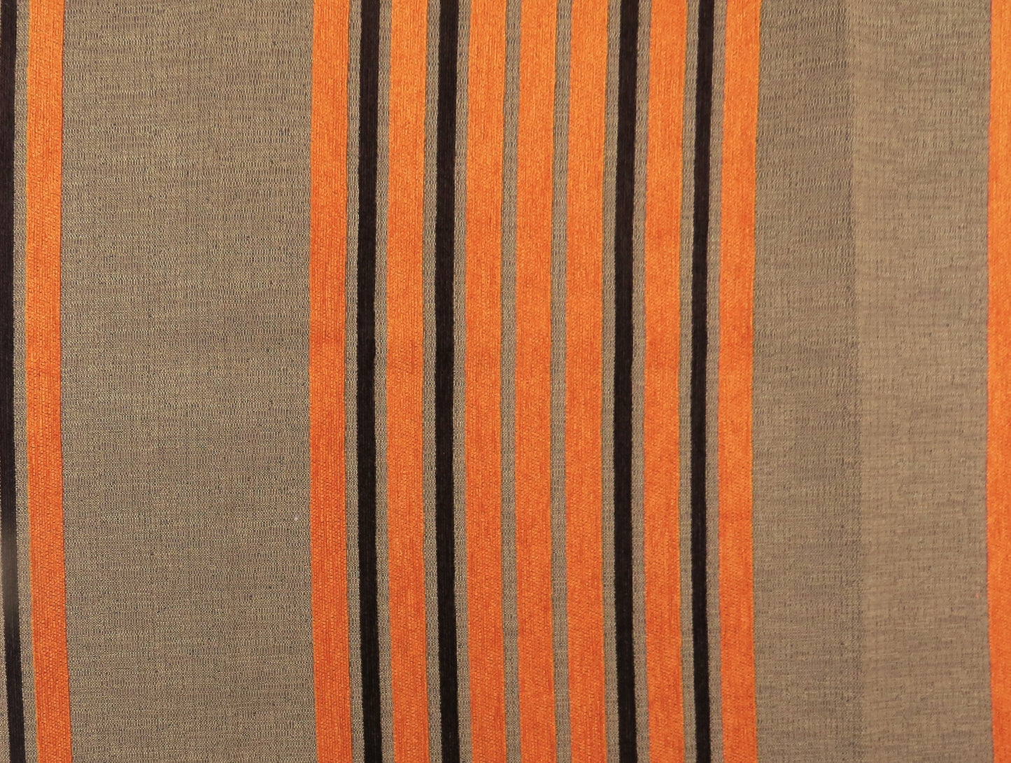 Holyhead Stripe Orange Chenille Upholstery Fabric - Soft Options upholstery trim