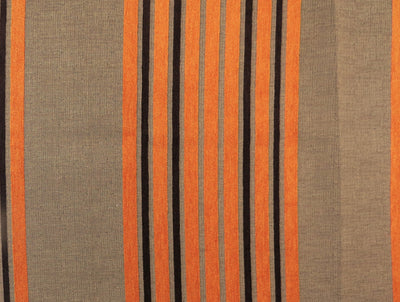 Holyhead Stripe Orange Chenille Upholstery Fabric - Soft Options upholstery trim