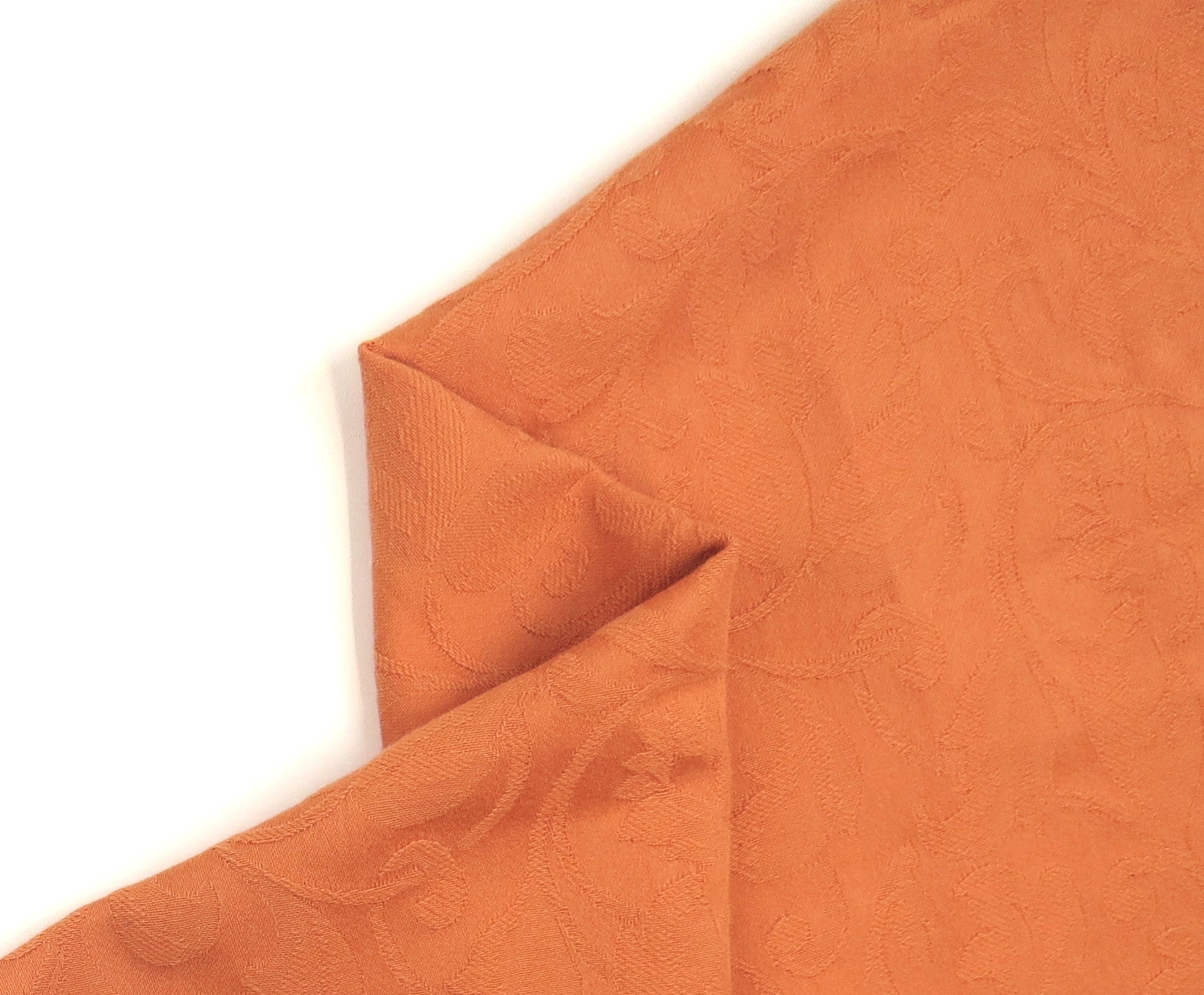 Shabby Chic Terracotta Cotton Upholstery Fabric - Washable