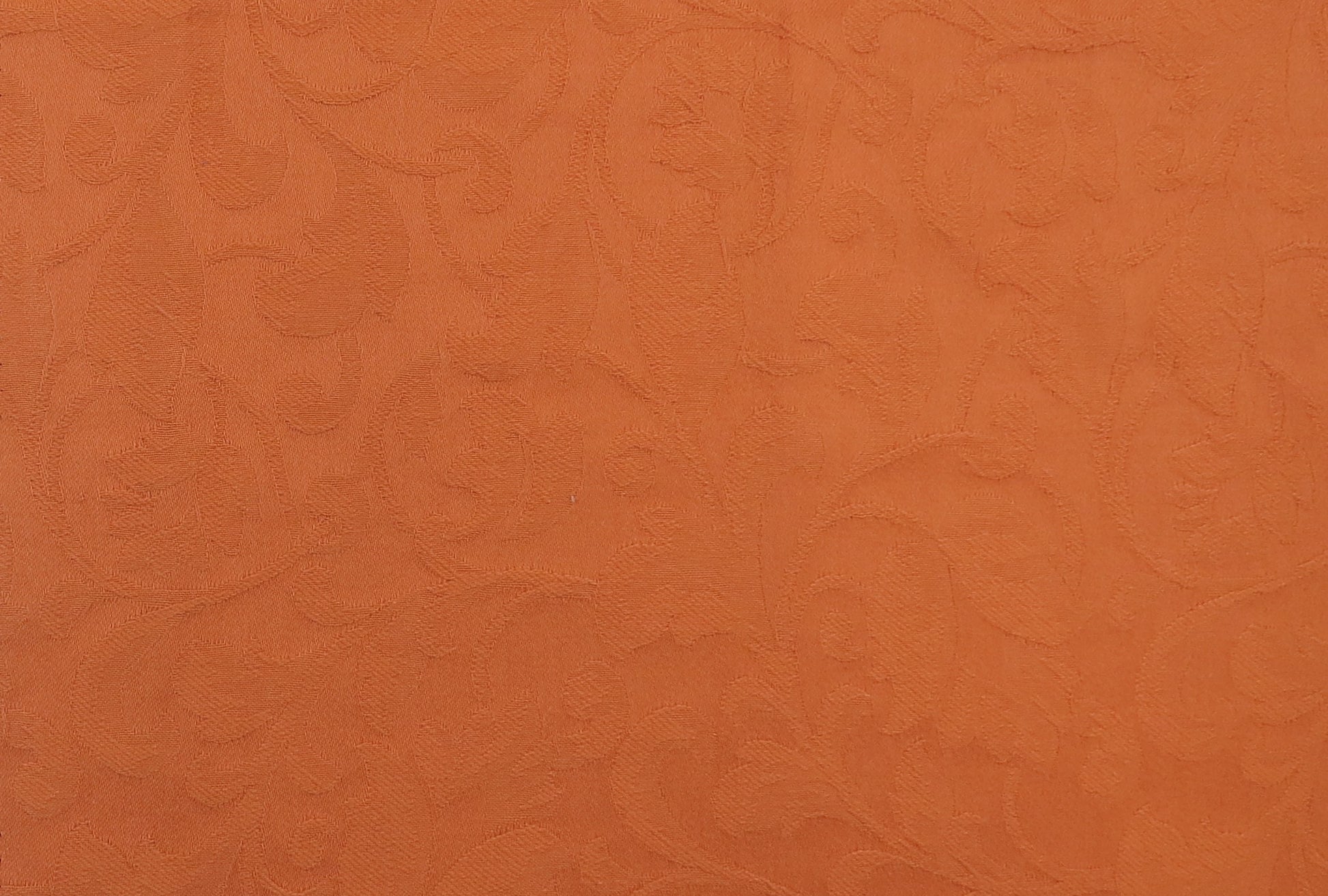 Shabby Chic Terracotta Cotton Upholstery Fabric - Washable