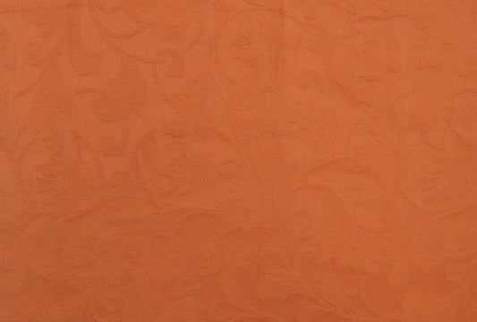 Shabby Chic Terracotta Cotton Upholstery Fabric - Washable