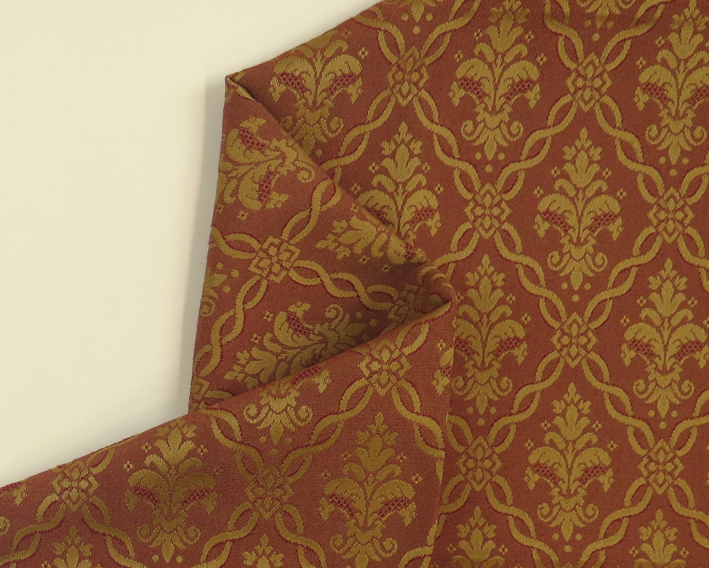 Aintree Salmon Linen Upholstery Fabric