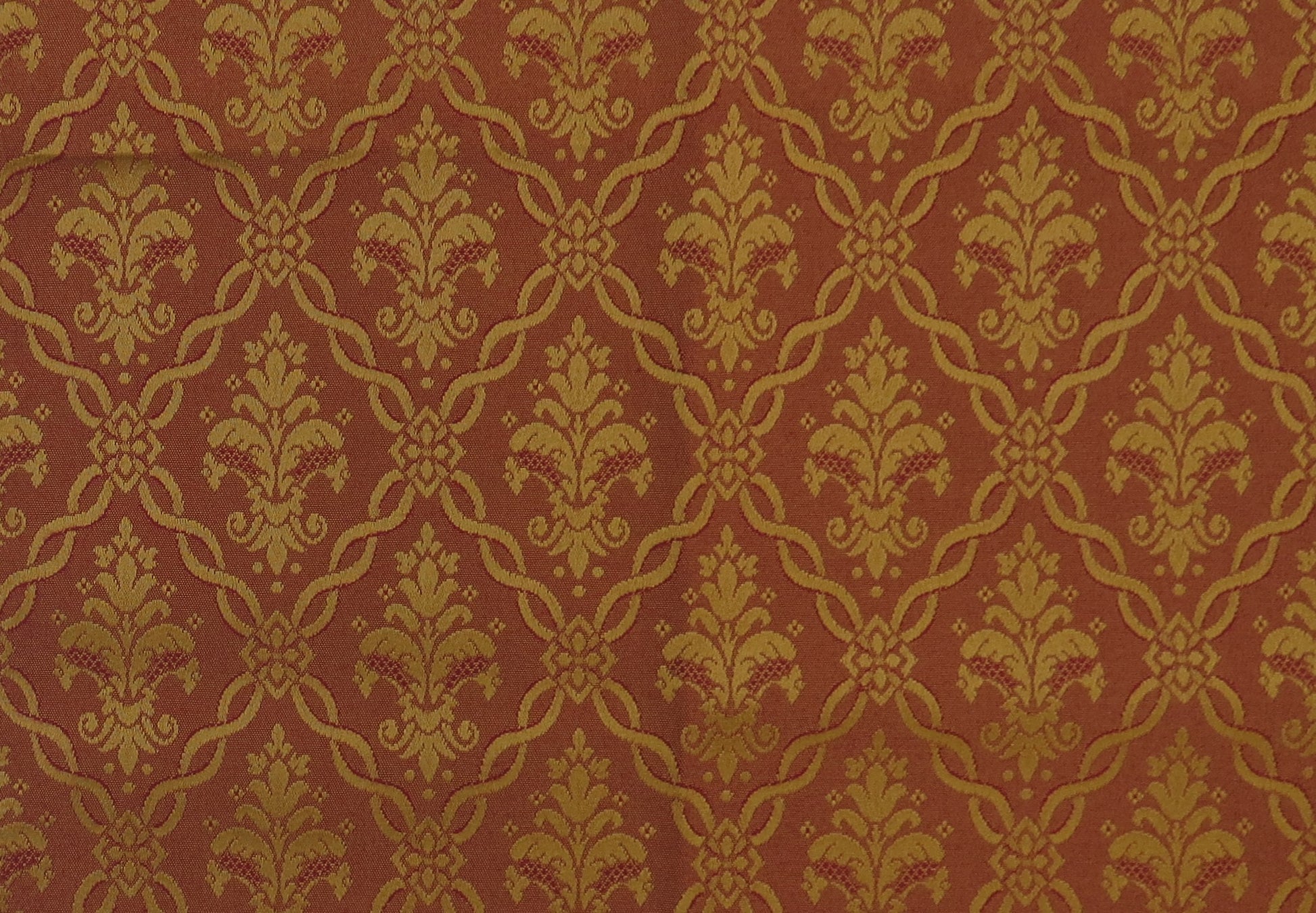 Aintree Salmon Linen Upholstery Fabric