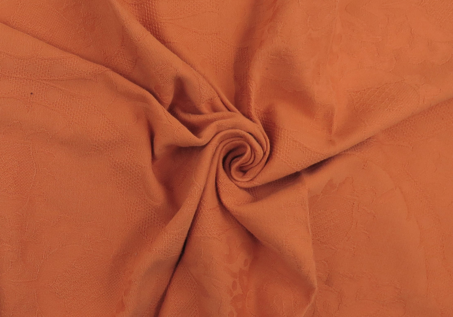Shabby Chic Terracotta Traditional Cotton Upholstery Fabric - Washable