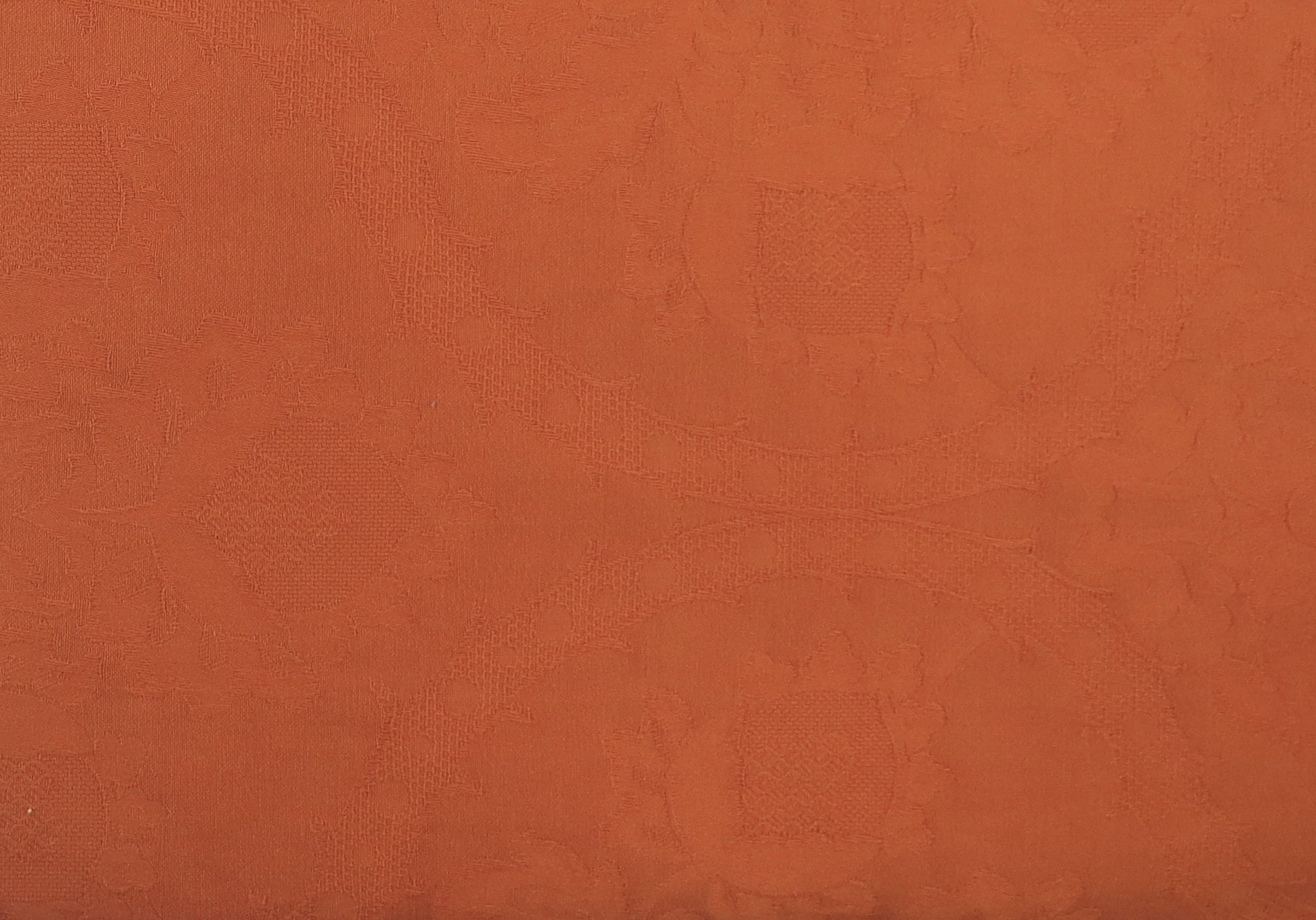Shabby Chic Terracotta Traditional Cotton Upholstery Fabric - Washable