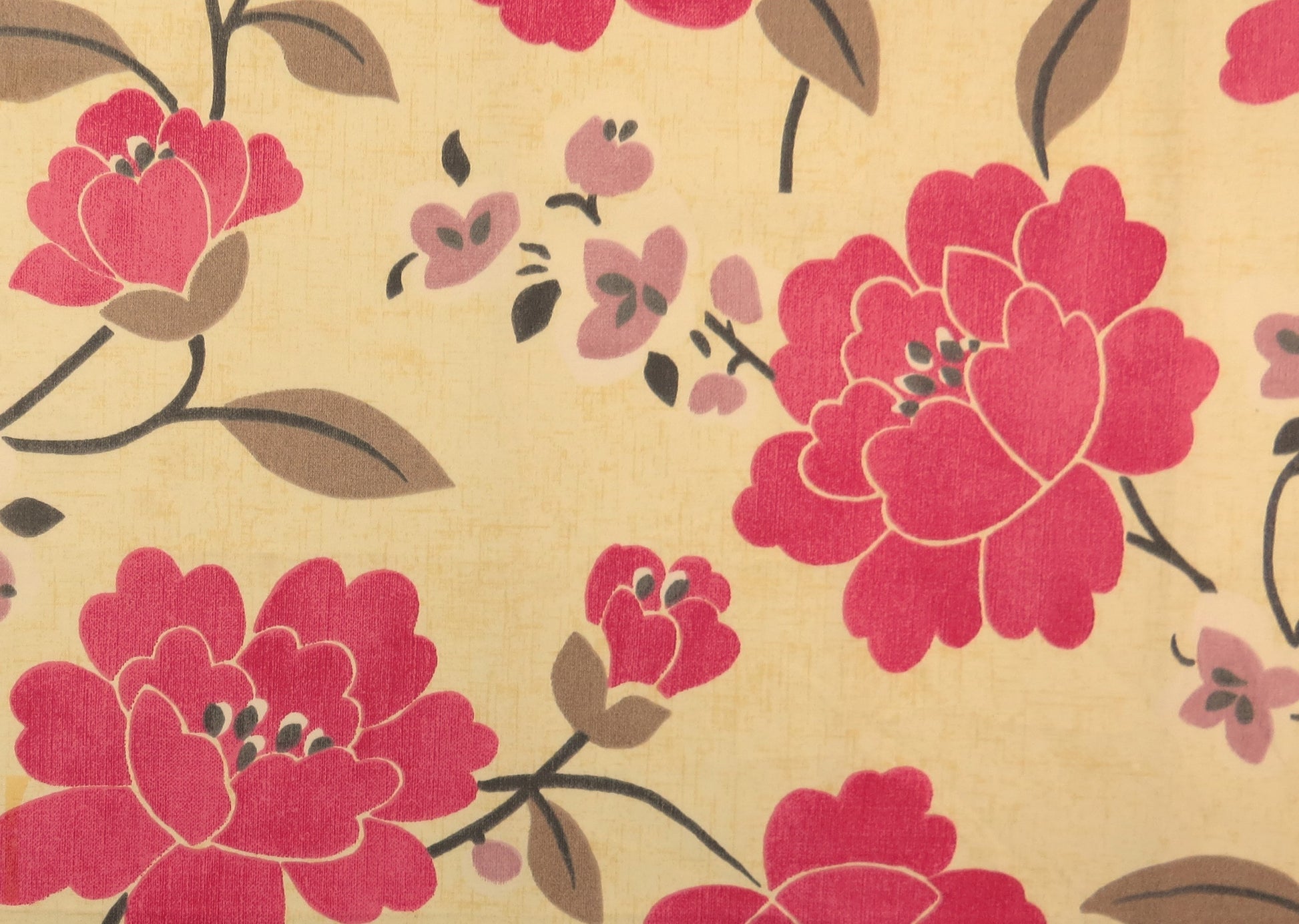 Barnard Pink Floral Cotton Upholstery Fabric