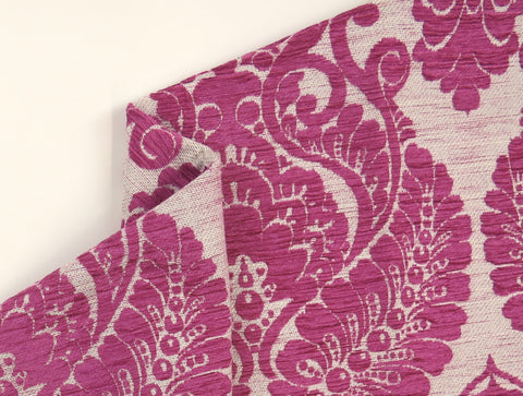 Traditioneller verrückter rosa Chenille-Polsterstoff
