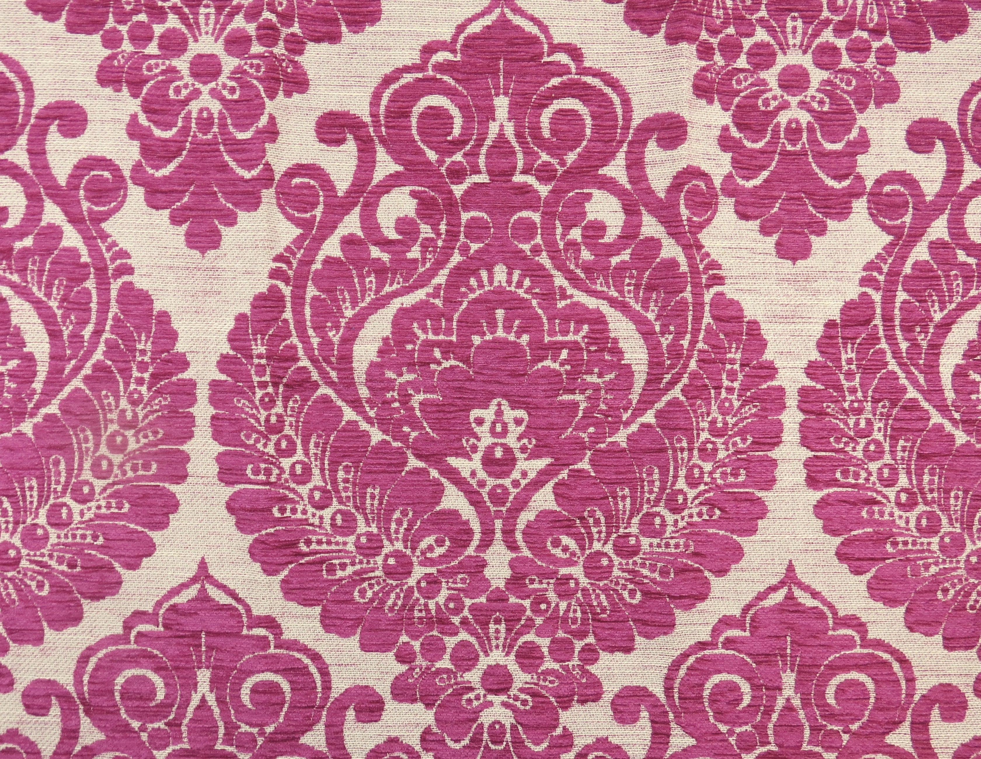 Traditional Crazy Pink Chenille Upholstery Fabric - Soft Options upholstery trim Soft Options Fabric Supplies