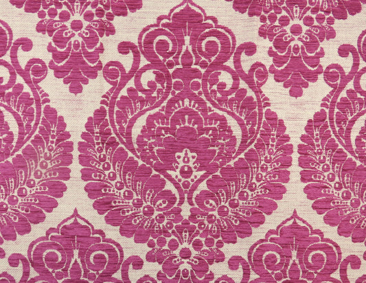 Traditional Crazy Pink Chenille Upholstery Fabric - Soft Options upholstery trim