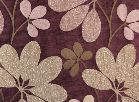 Geneva Orgy Floral Brocade Upholstery Fabric - Soft Options upholstery trim