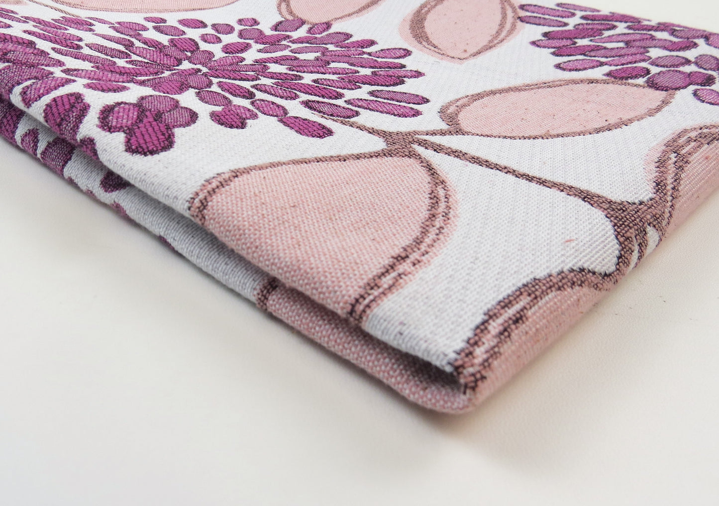 Guild Pink Floral Flat Weave Upholstery Fabric