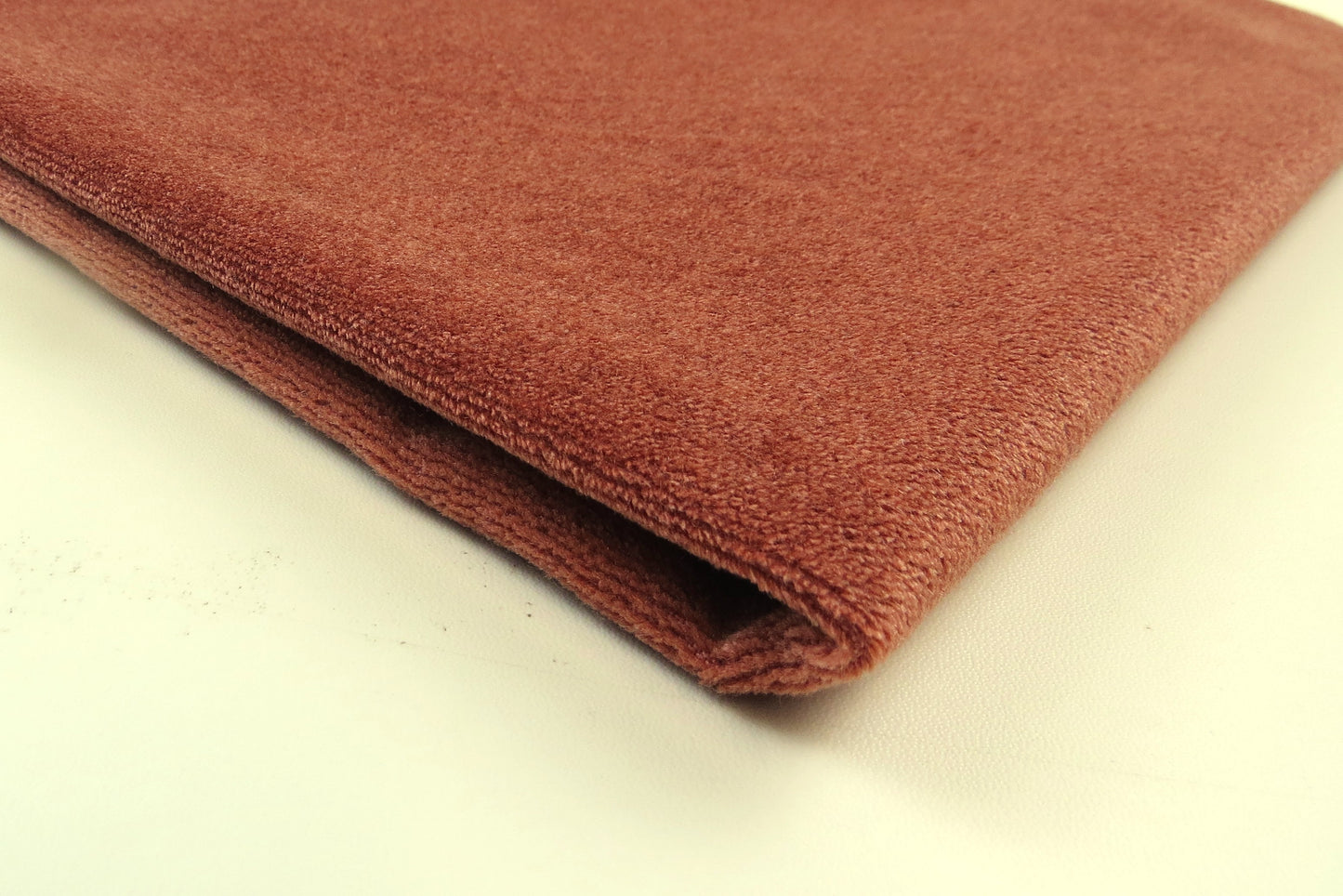 Stockholme Salmon Velvet Upholstery Fabric