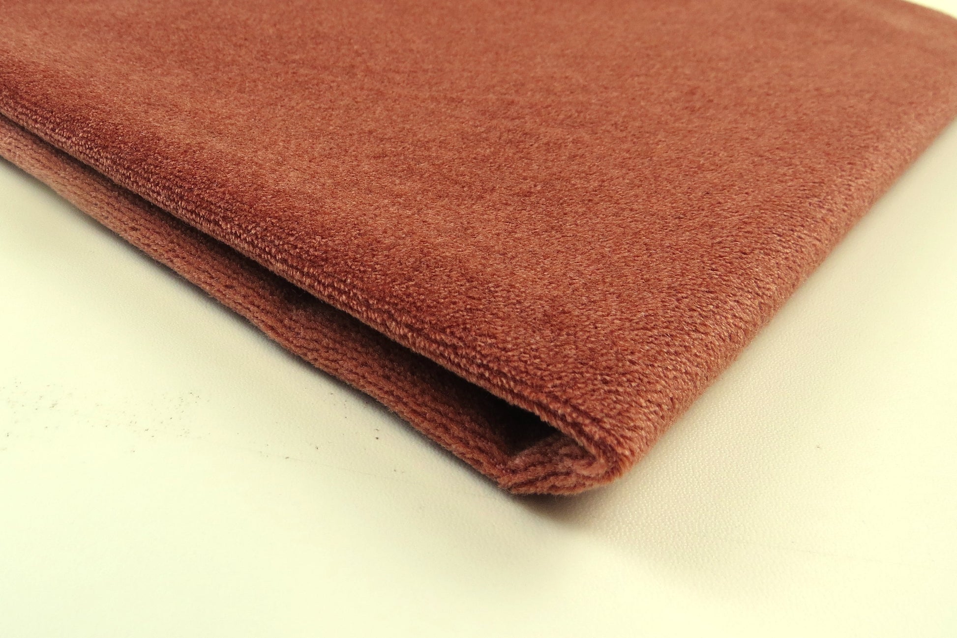 Stockholme Salmon Velvet Upholstery Fabric