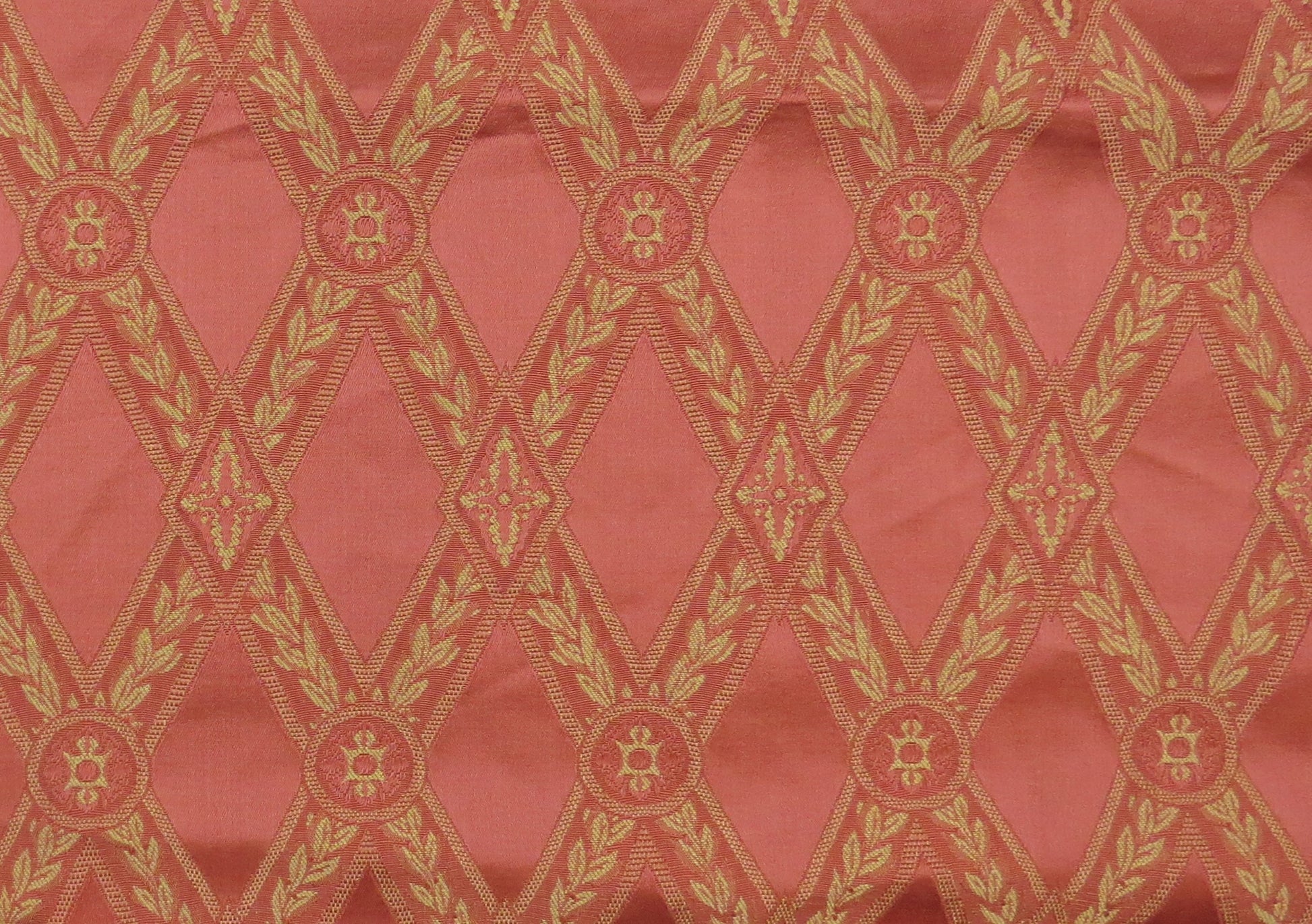 Romo Diamond Salmon Linen Upholstery Fabric