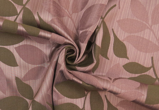 Kentish Town Leaf Floral Brocade Upholstery Fabric