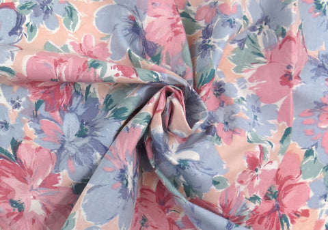Floral Garden Cotton Upholstery Fabric - Soft Options upholstery trim