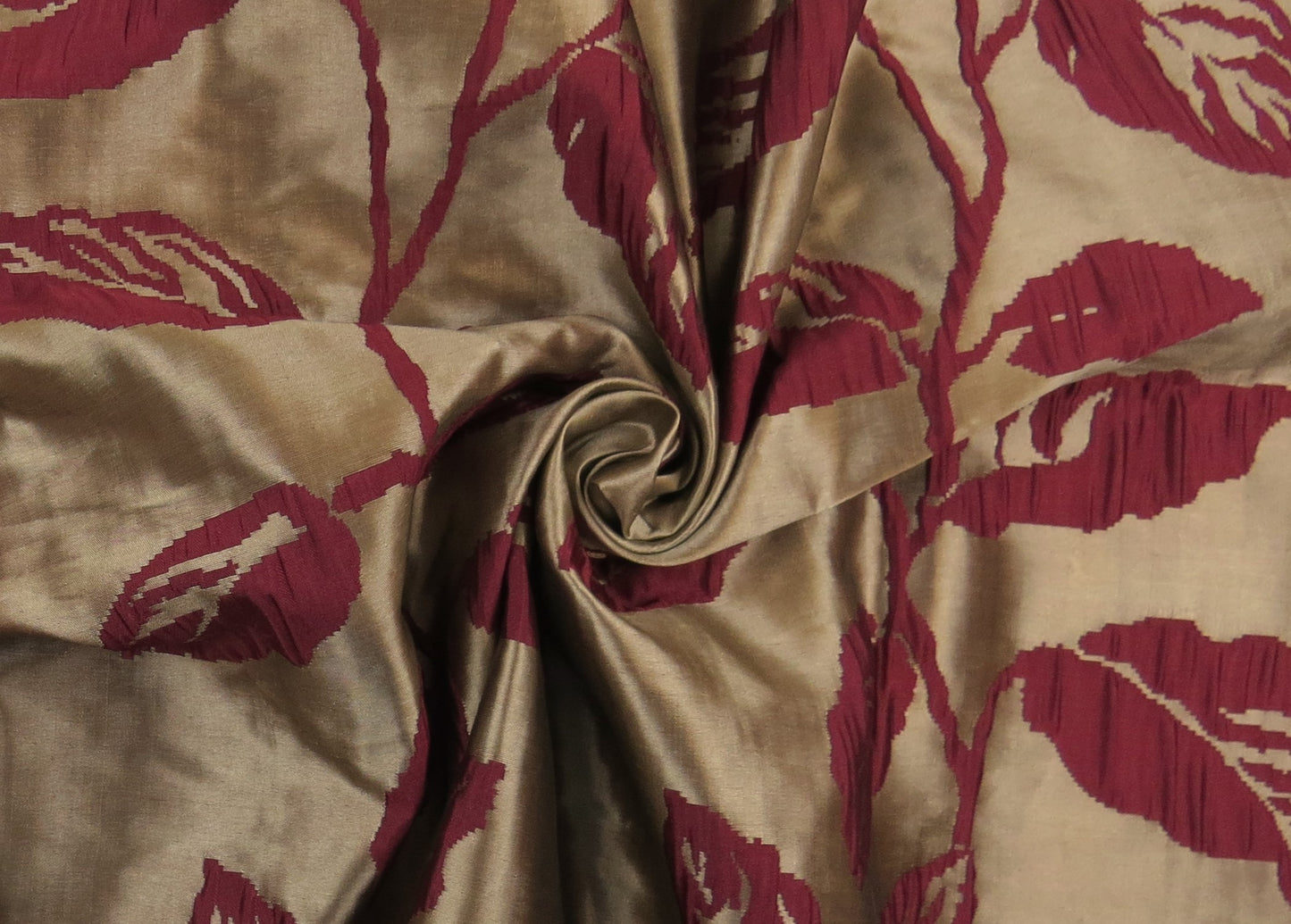 Blaydon Satin Floral Brocade Upholstery Fabric