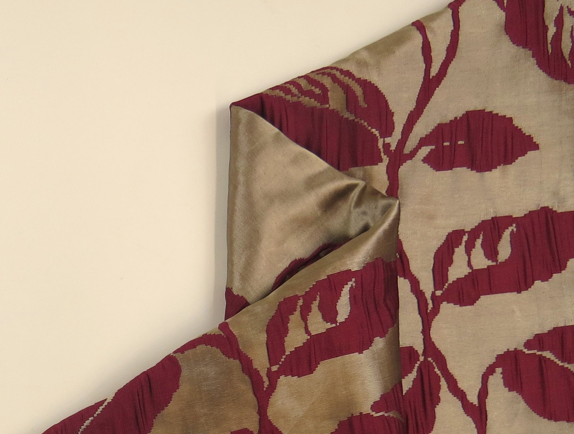 Blaydon Satin Floral Brocade Upholstery Fabric