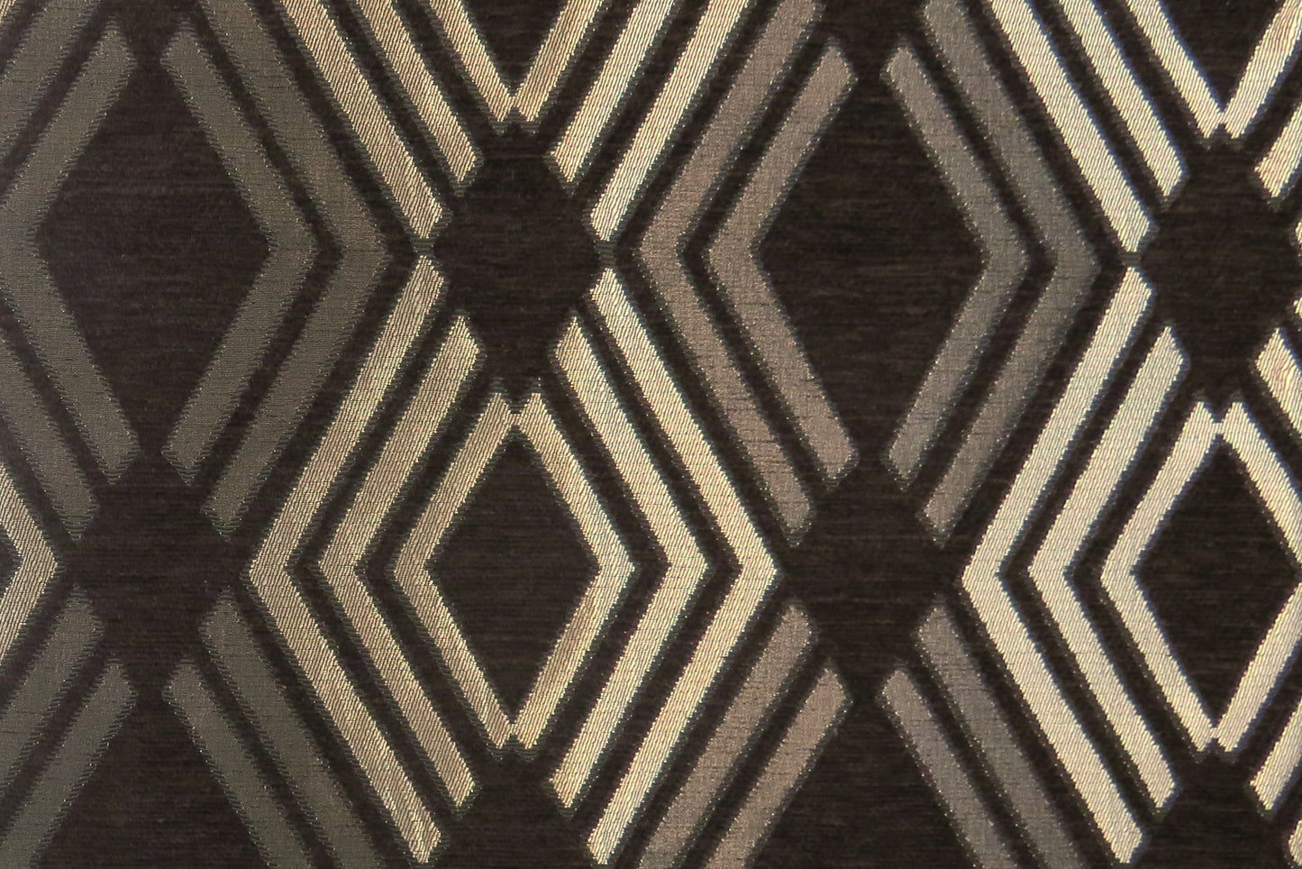 Ringo Black Silver Diamond Brocade Upholstery Fabric - Soft Options upholstery trim