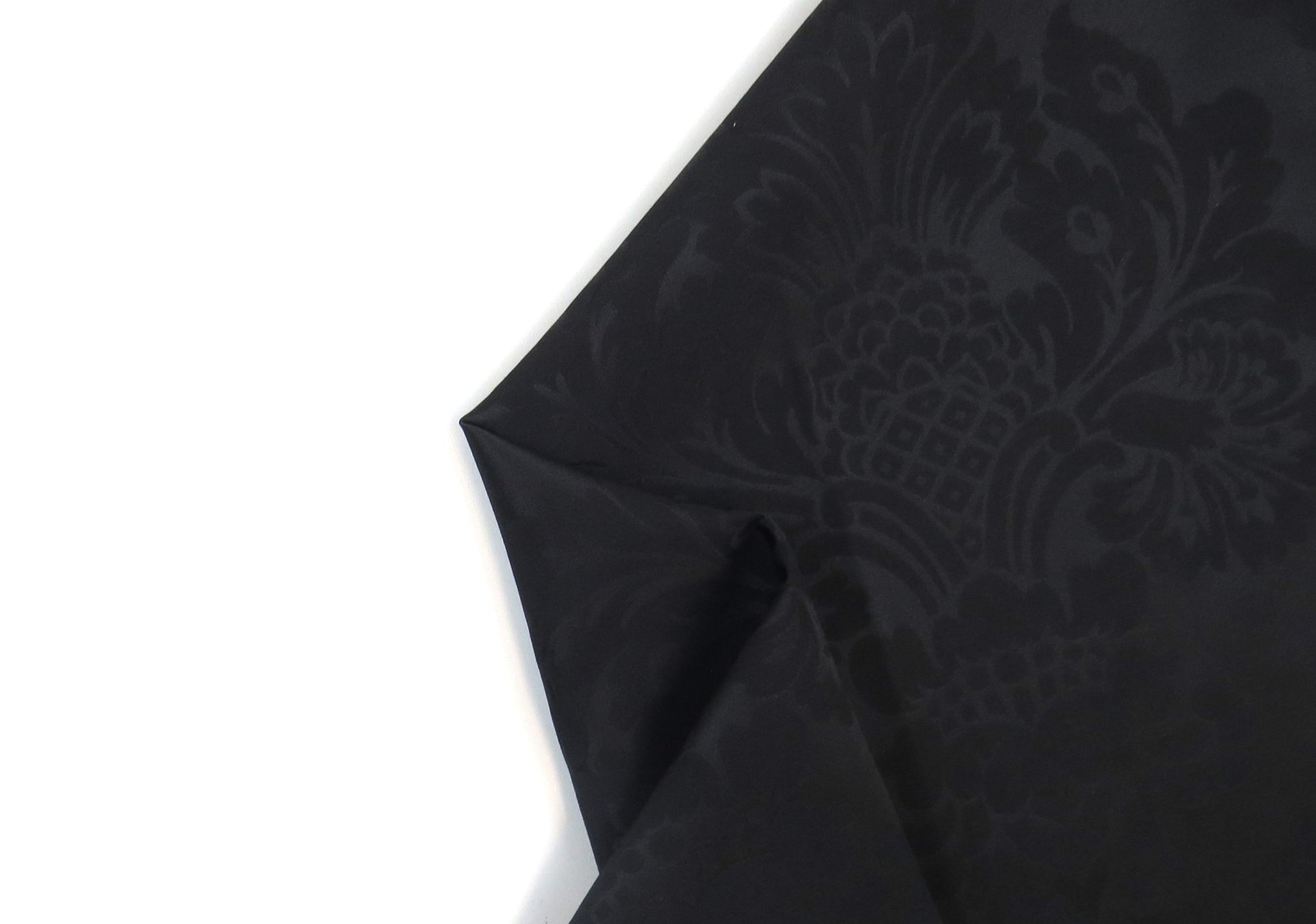 Glendale Black Brocade Upholstery Fabric