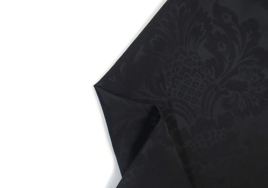 Glendale Black Brocade Upholstery Fabric