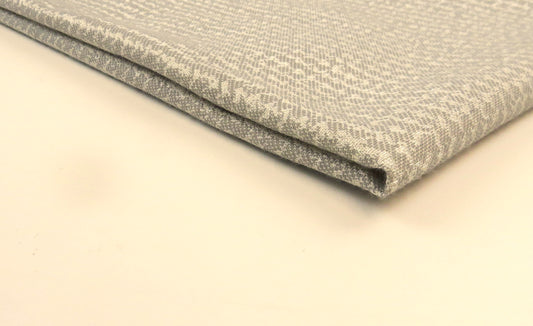 Chatsworth Waffle Silver Flat Weave Upholstery Fabric