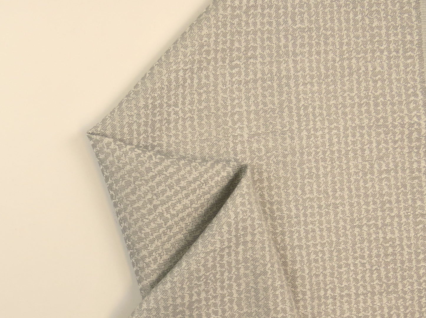 Chatsworth Waffle Silver Flat Weave Upholstery Fabric