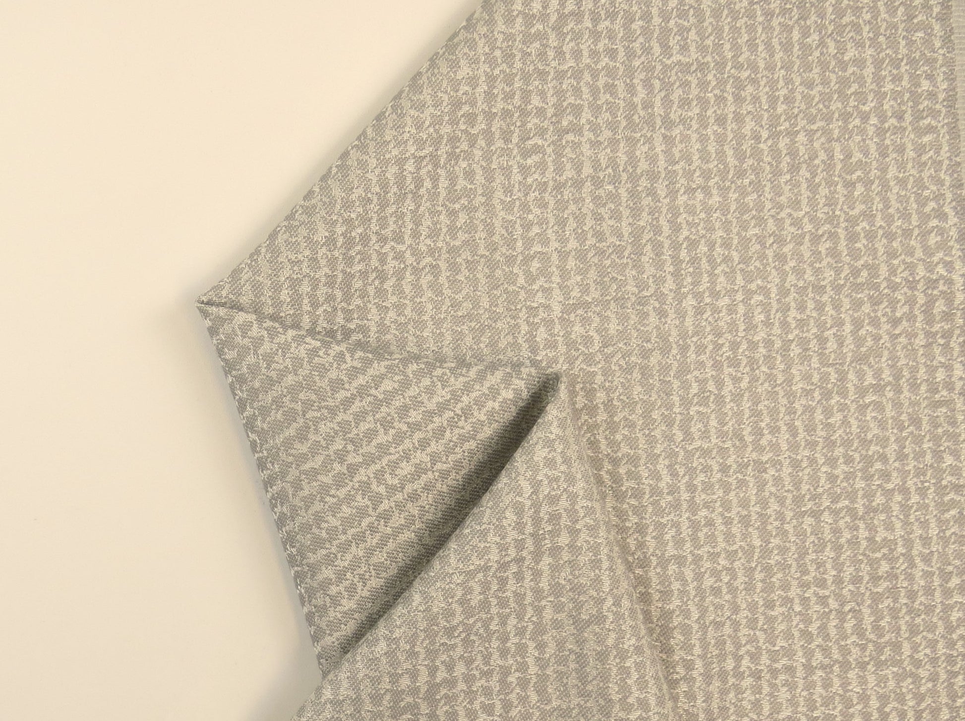 Chatsworth Waffle Silver Flat Weave Upholstery Fabric