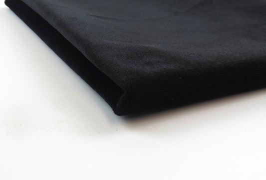 Malta Black Velvet Upholstery Fabric
