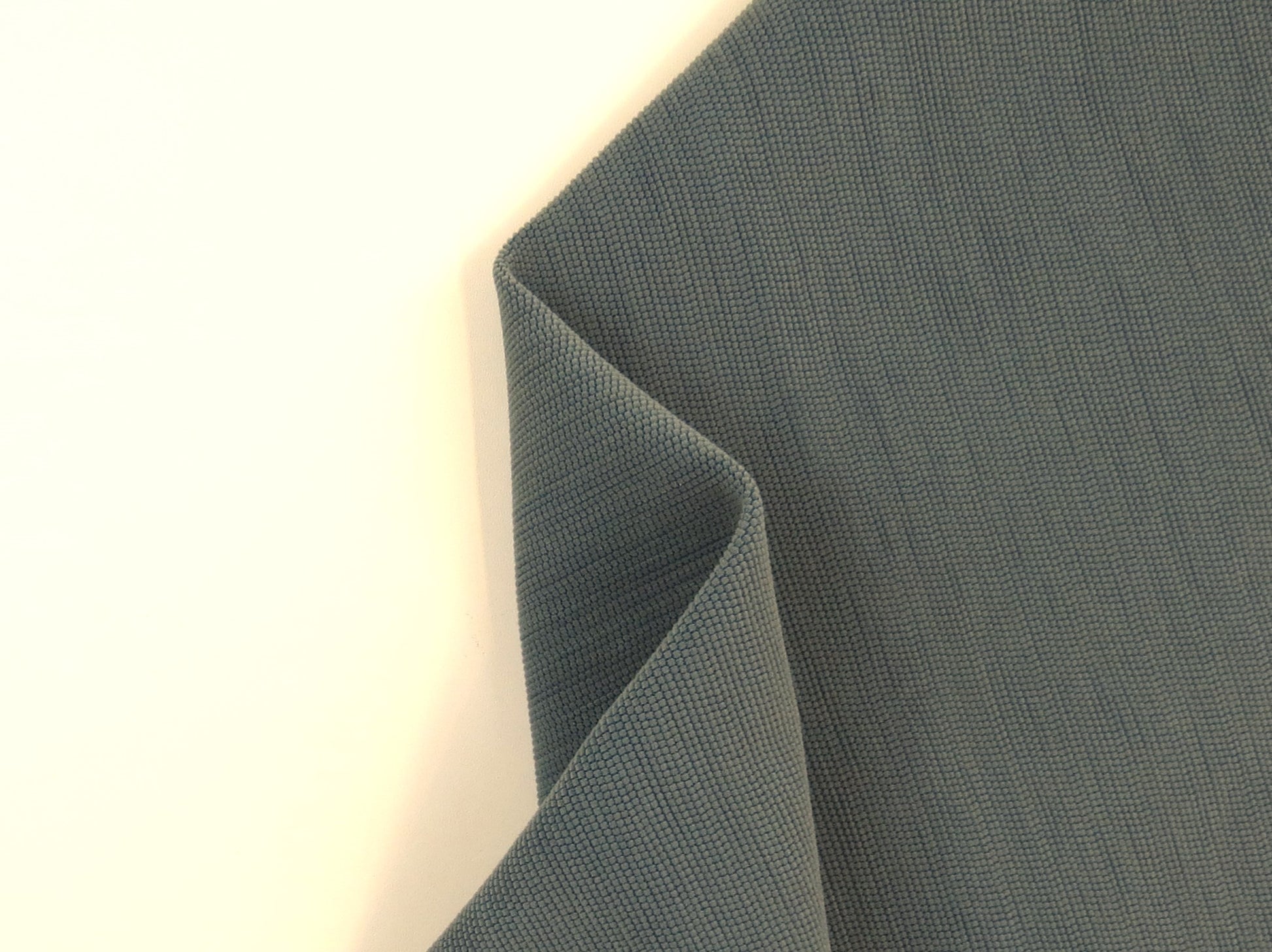 Gradius Ribbed Blue Chenille Upholstery Fabric