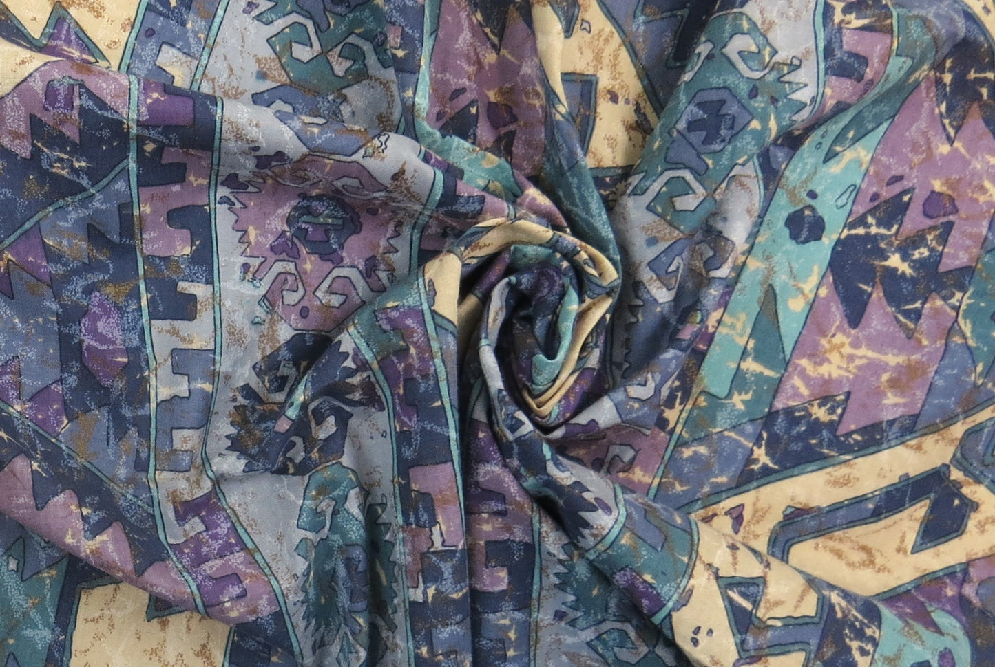 County Cotton Blue Mix Cotton Upholstery Fabric