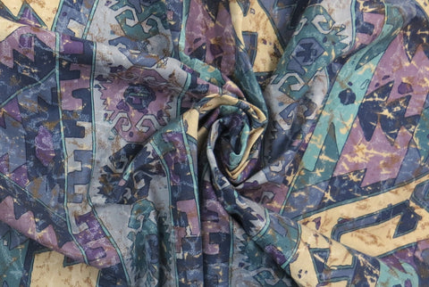 County Cotton Blau-Mix Baumwoll-Polsterstoff