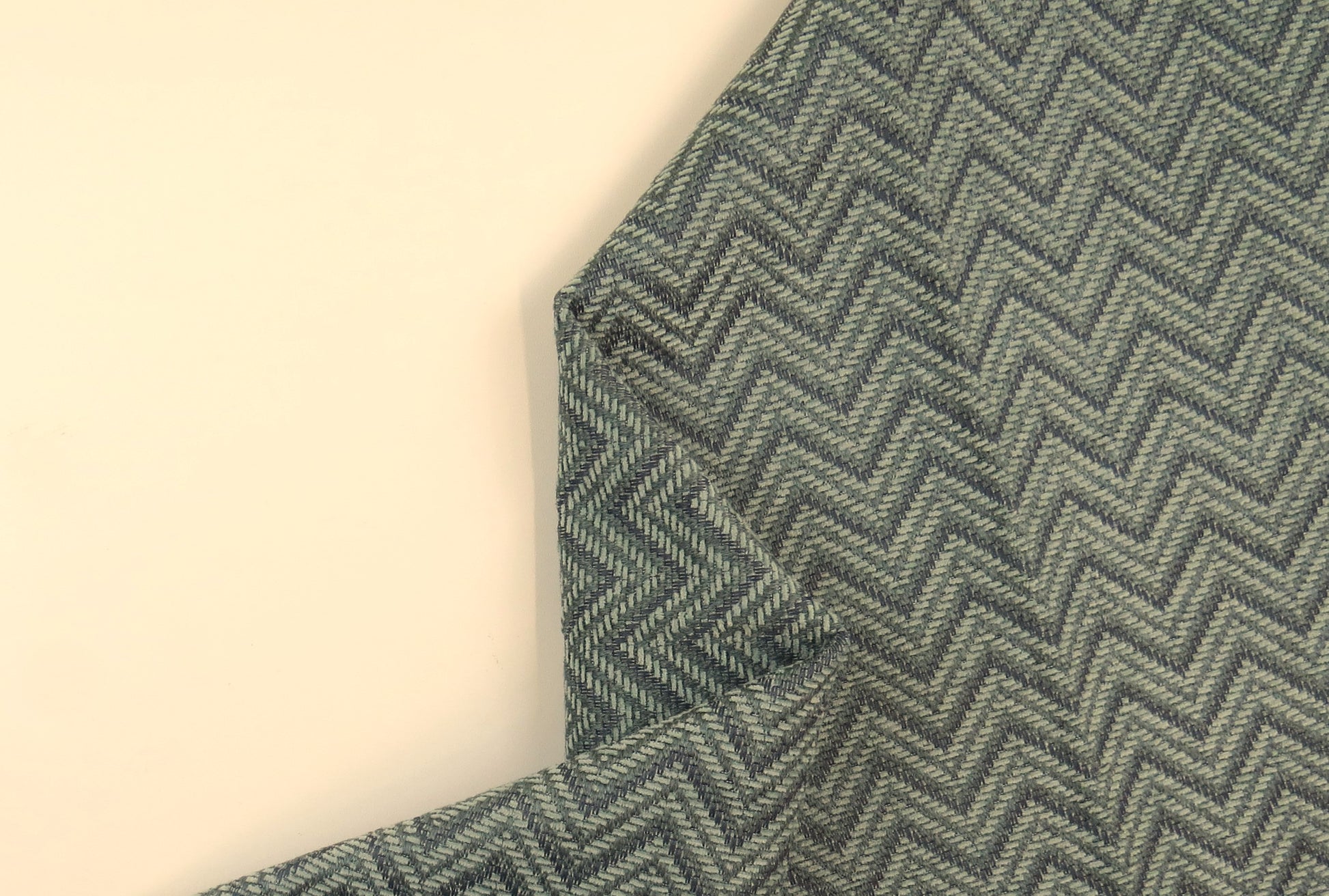 Barnaby Herringbone Blue Chenille Upholstery Fabric