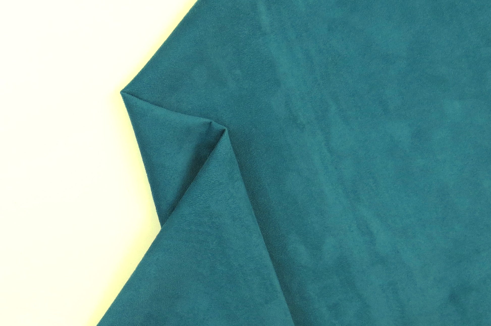 Carrabelle Plain Teal Velvet Upholstery Fabric