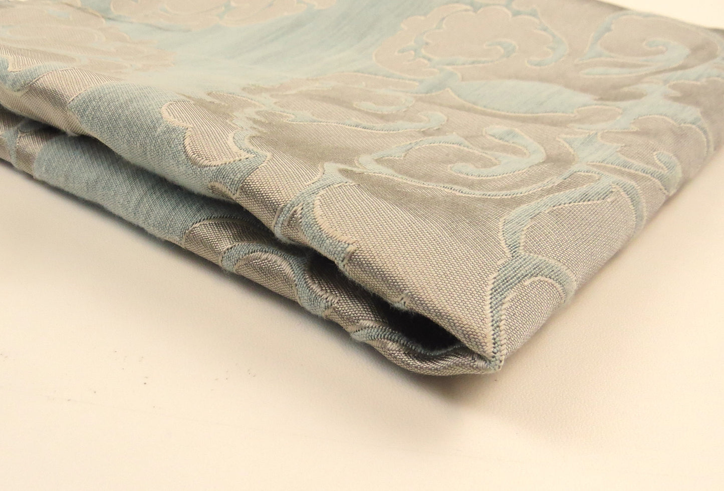 Buckingham Duck Egg Brocade Upholstery Fabric
