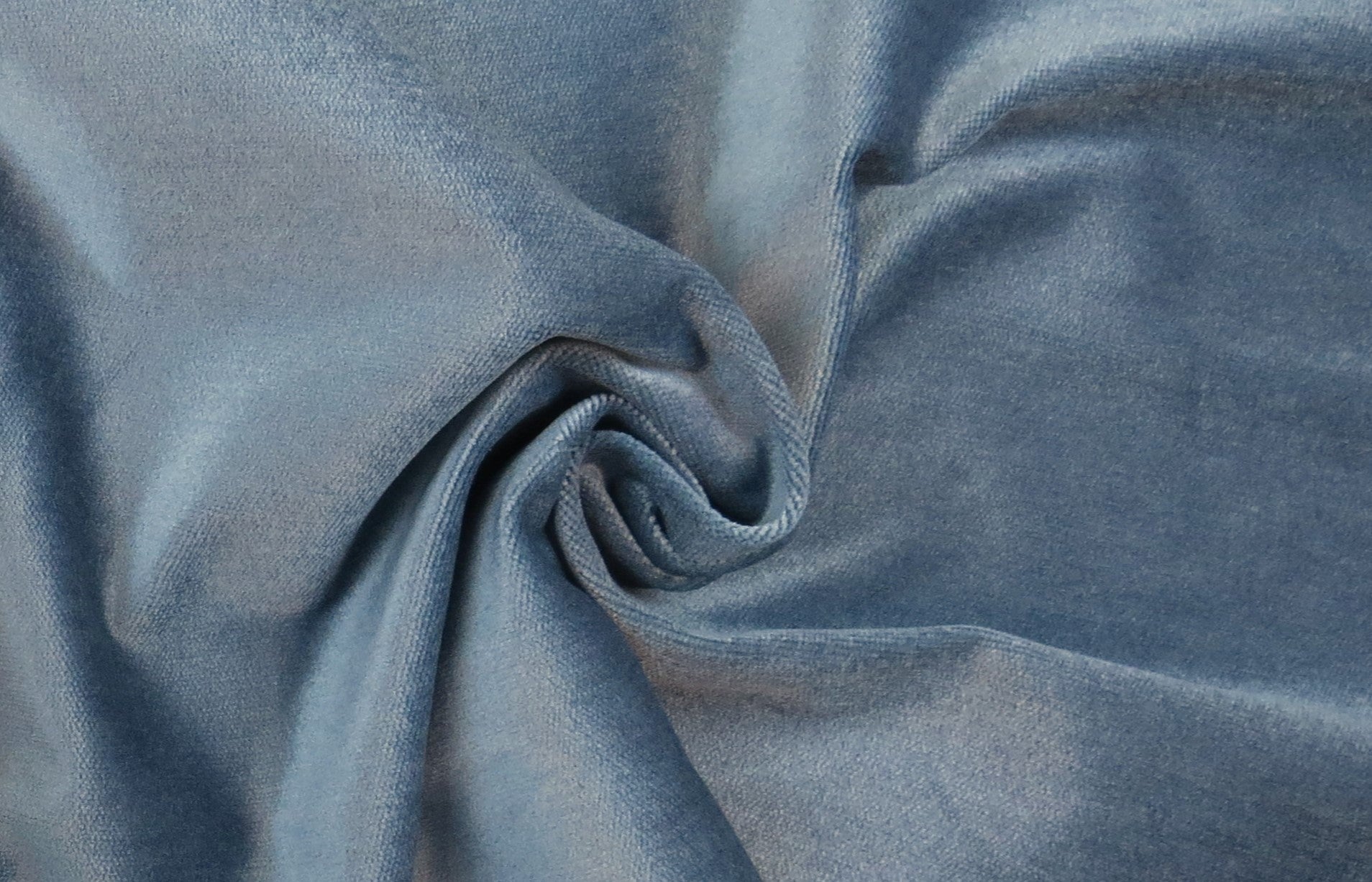 Anglesea Light Blue Velvet Upholstery Fabric