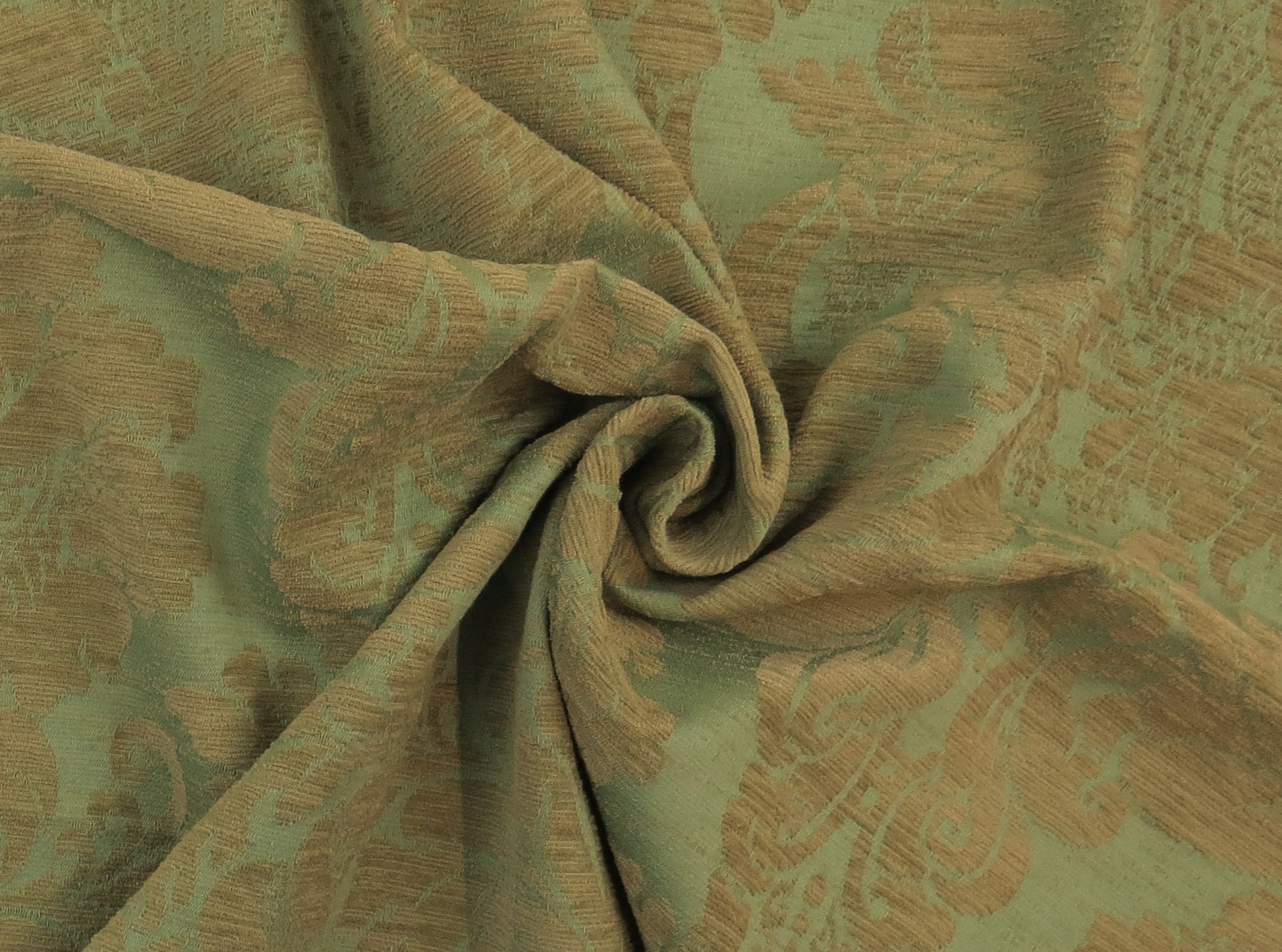 Montana Sculpture Green Chenille Upholstery Fabric