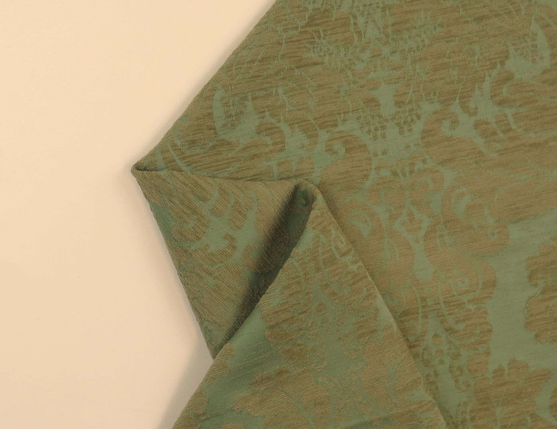 Montana Sculpture Green Chenille Upholstery Fabric