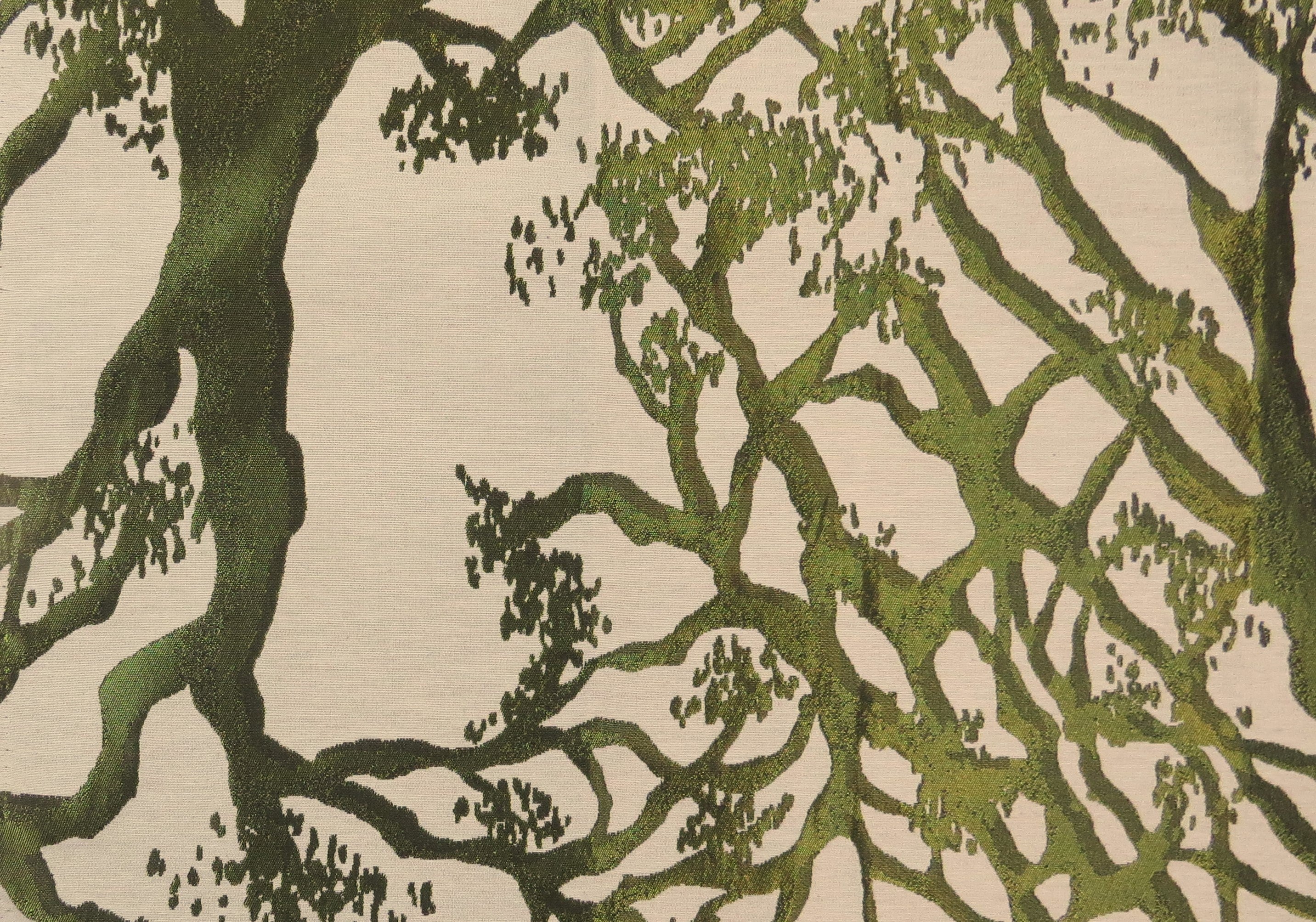 Metallic Birch Dark Green Brocade Upholstery Fabric - Soft Options upholstery trim Soft Options Fabric Supplies