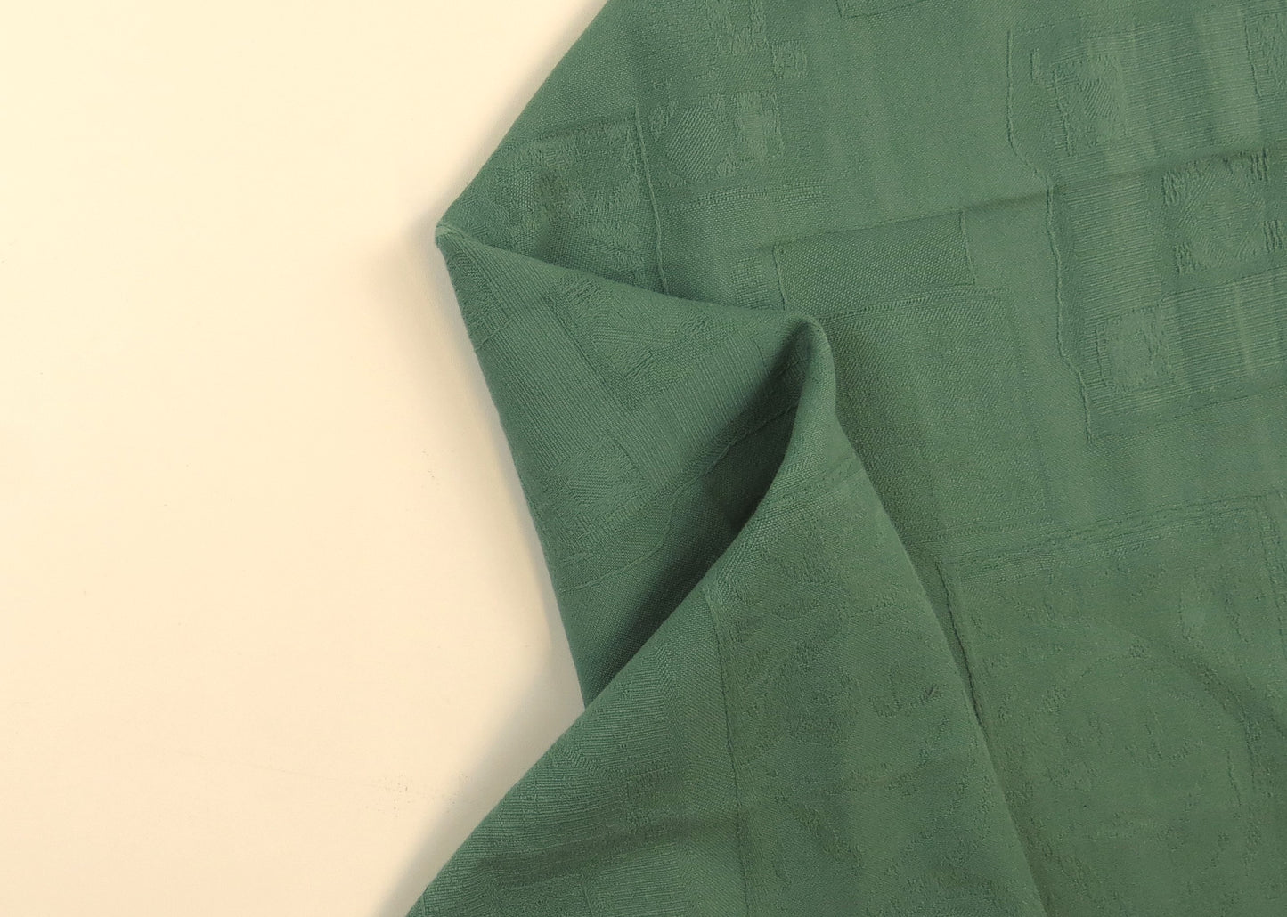Costerico Abstract Fern Green Cotton Upholstery Fabric