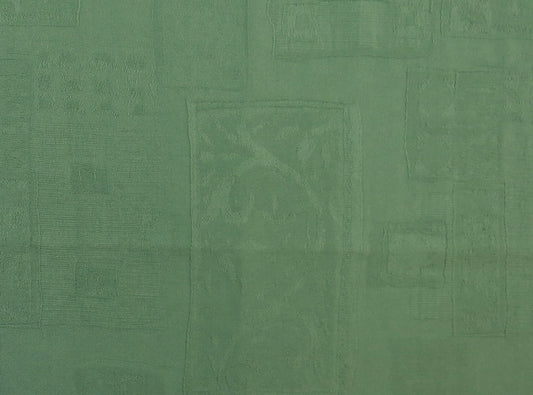 Costerico Abstract Fern Green Cotton Upholstery Fabric - Soft Options upholstery trim