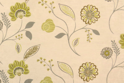 Cascade Green Floral Velvet Upholstery Fabric - Soft Options upholstery trim