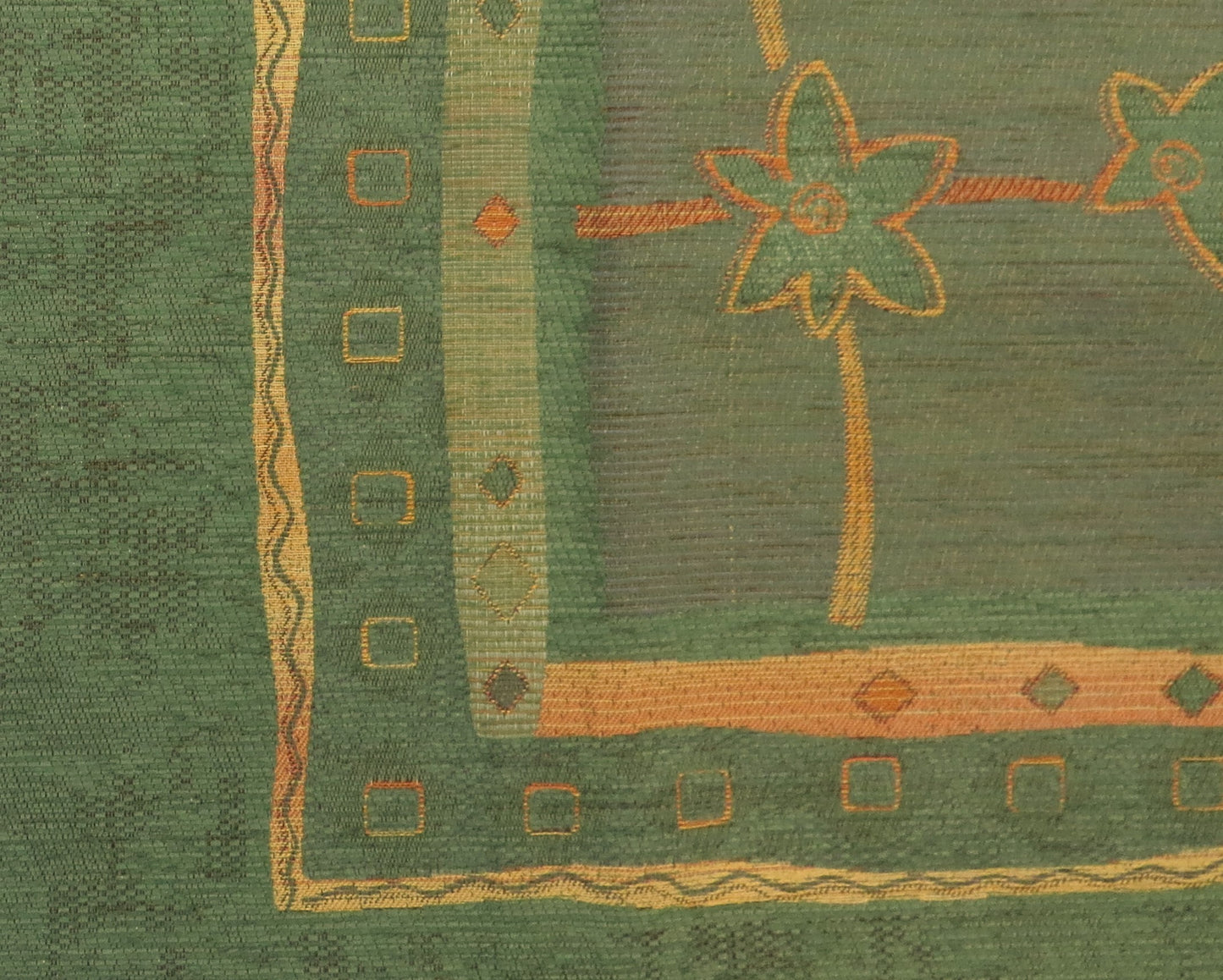 Durham Panel Pickle Green Chenille Upholstery Fabric