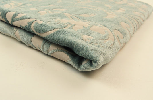 Pistachio Mint Green Brocade Upholstery Fabric