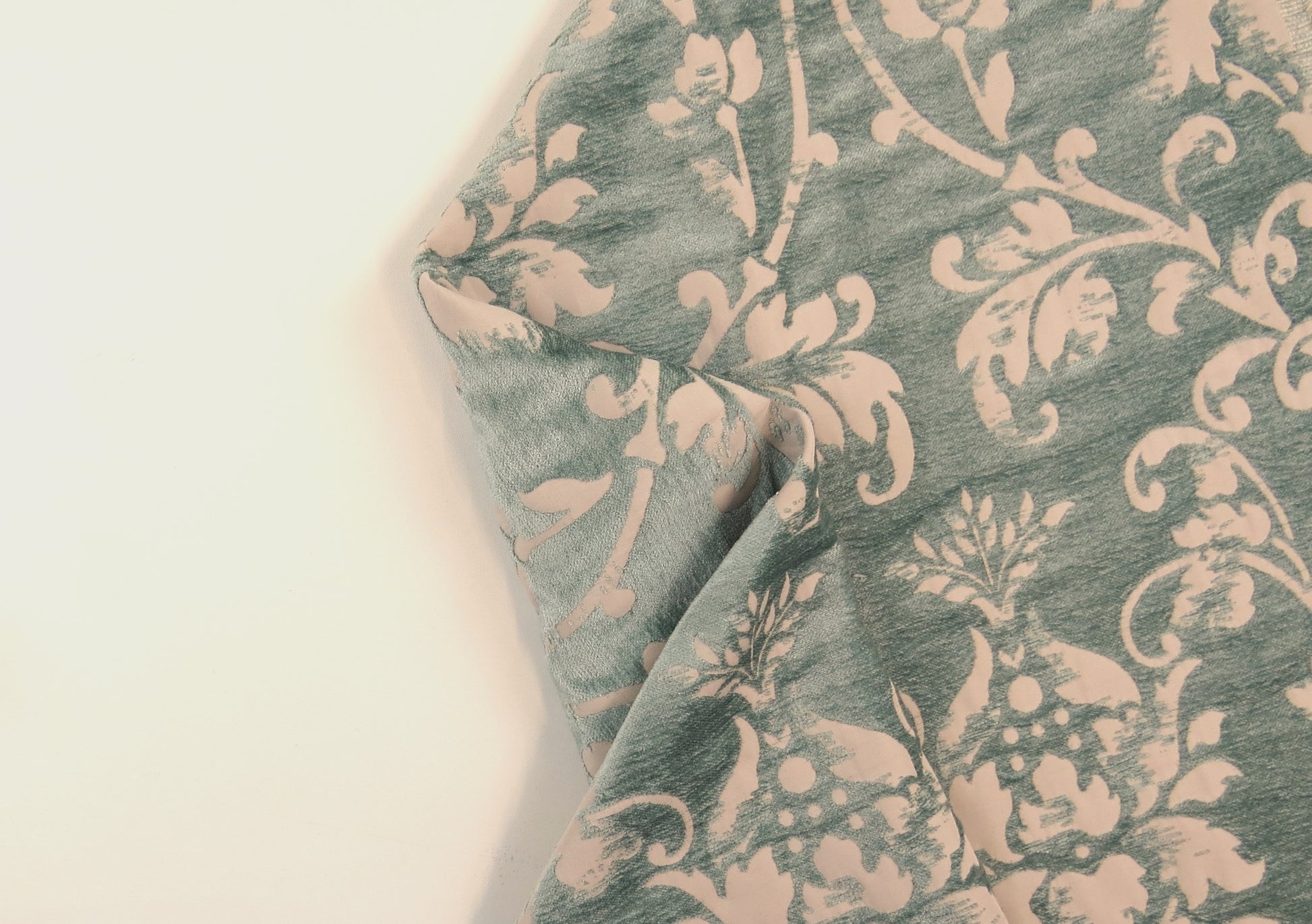 Pistachio Mint Green Brocade Upholstery Fabric