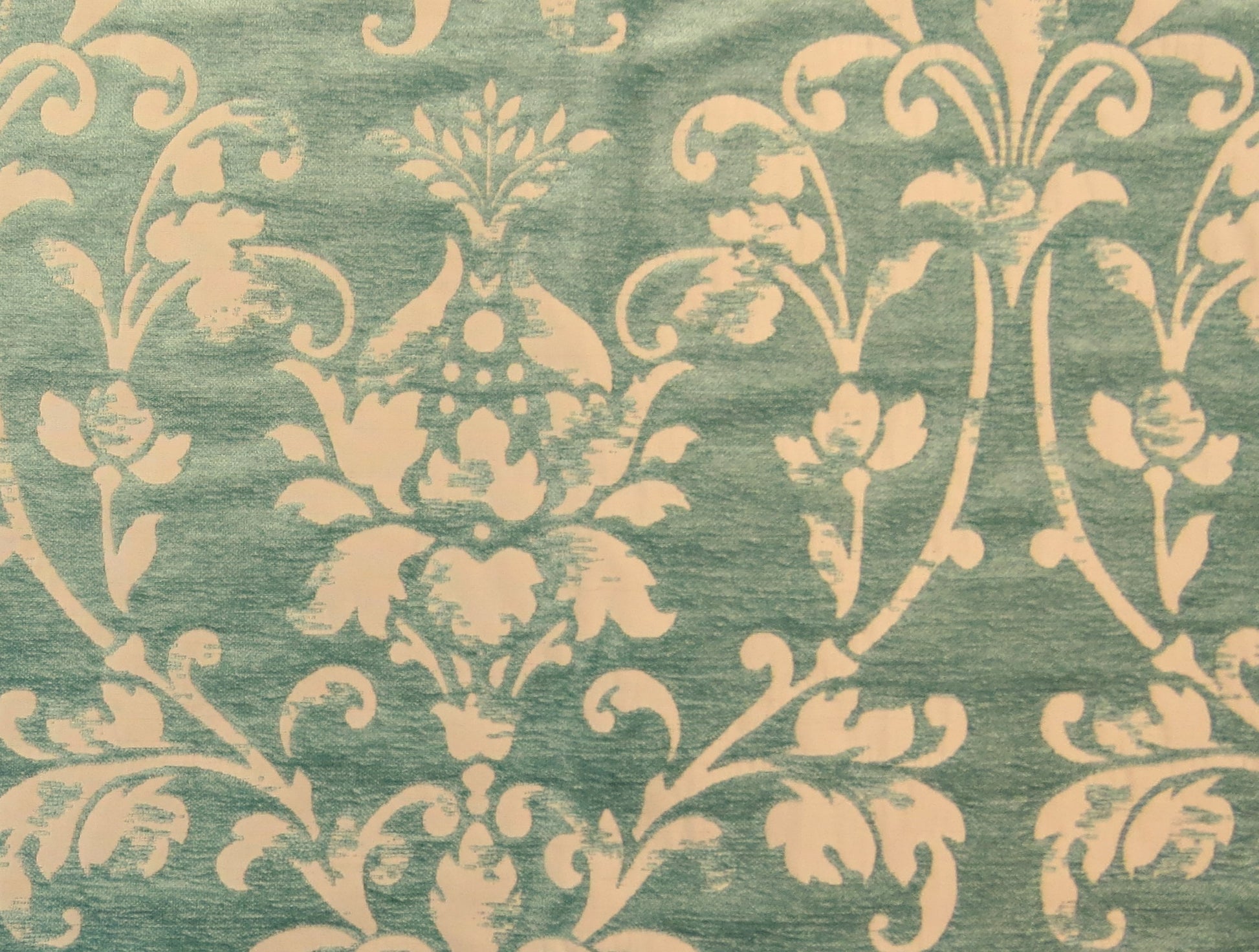 Pistachio Mint Green Brocade Upholstery Fabric