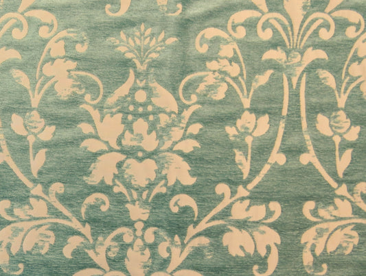 Pistachio Mint Green Brocade Upholstery Fabric - Soft Options upholstery trim