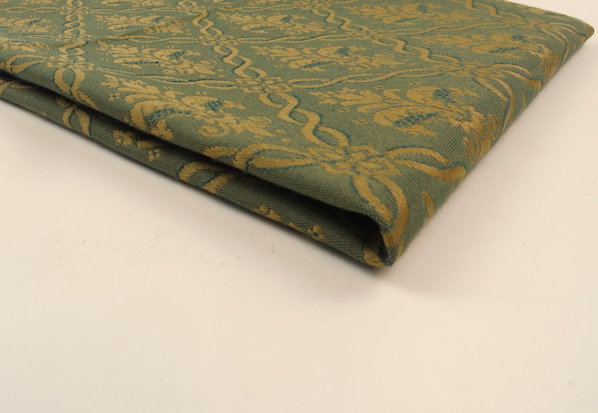 Aintree Cedar Green Brocade Upholstery Fabric