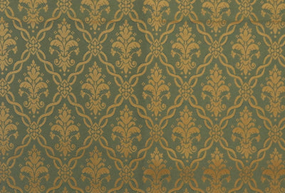 Aintree Cedar Green Brocade Upholstery Fabric - Soft Options upholstery trim